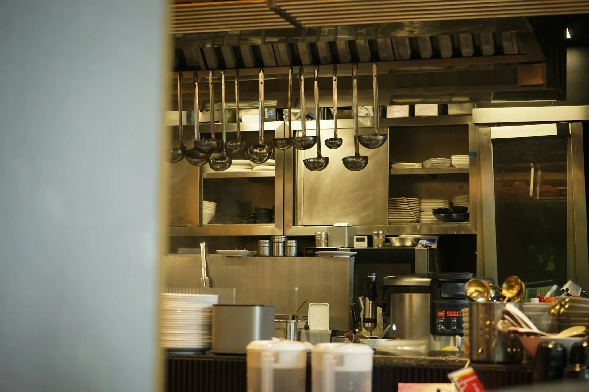 Refrigeration check in a commercial kitchen